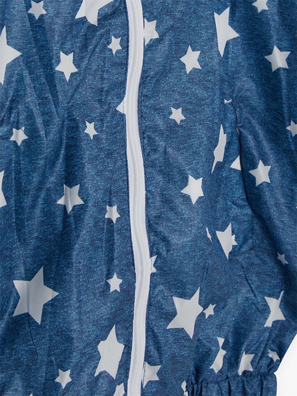 Mavi Kapüşonlu Erkek Çocuk Yağmurluk-4