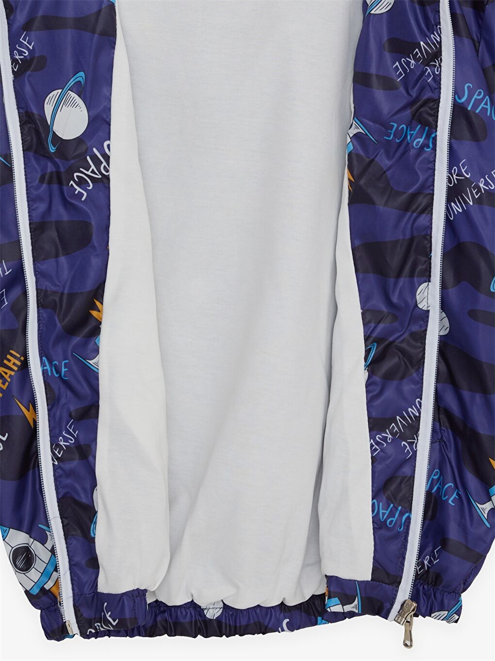 Lacivert Kapüşonlu Erkek Çocuk Yağmurluk-3