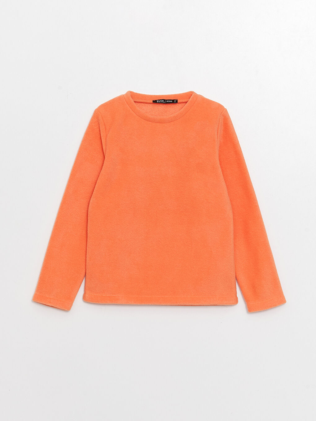 Turuncu Uzun Kollu Kız Çocuk Sweatshirt ve Eşofman Alt 2'li Takım-1