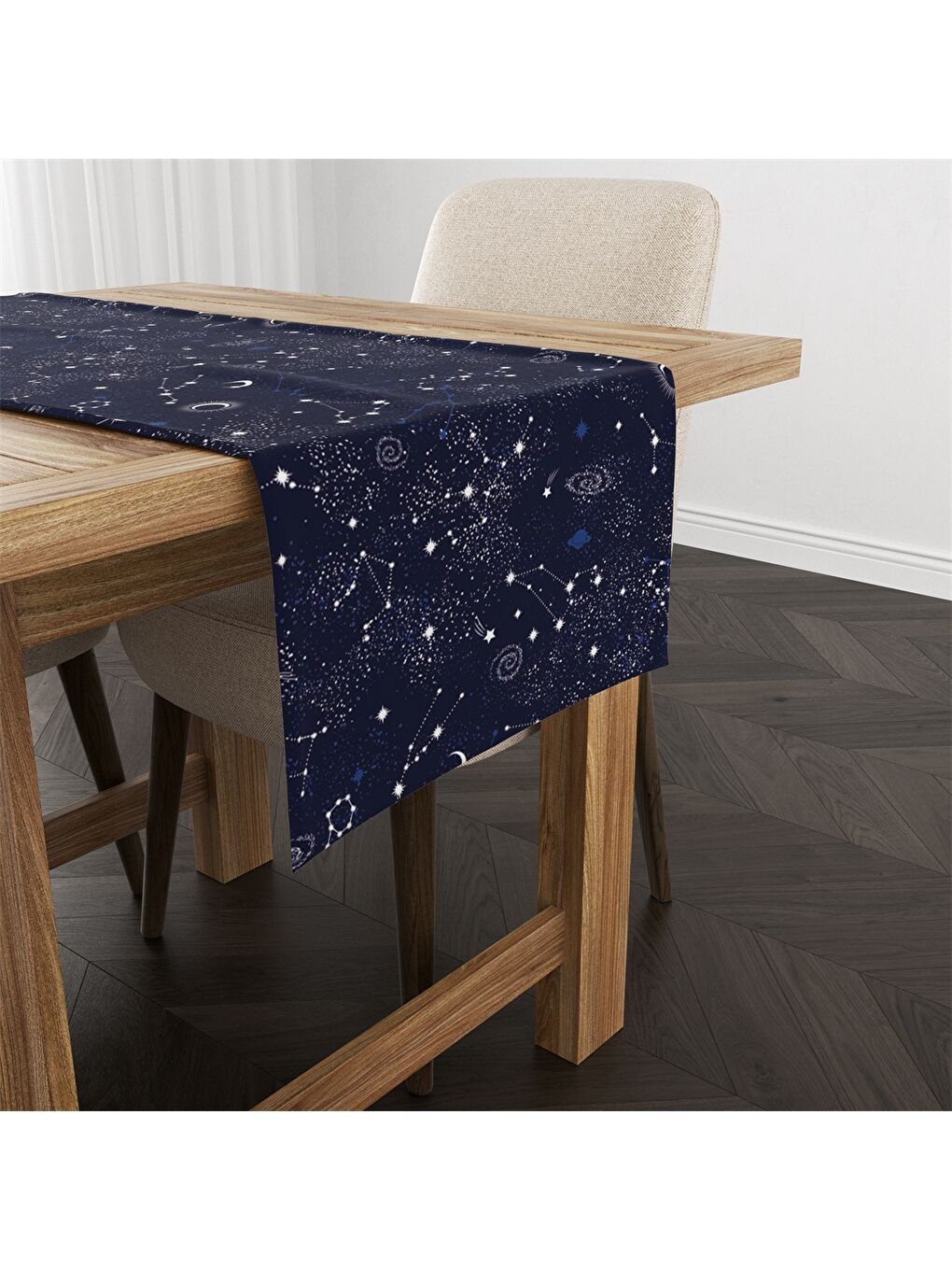 Karışık Galaksi Desenli Runner 45x140 cm