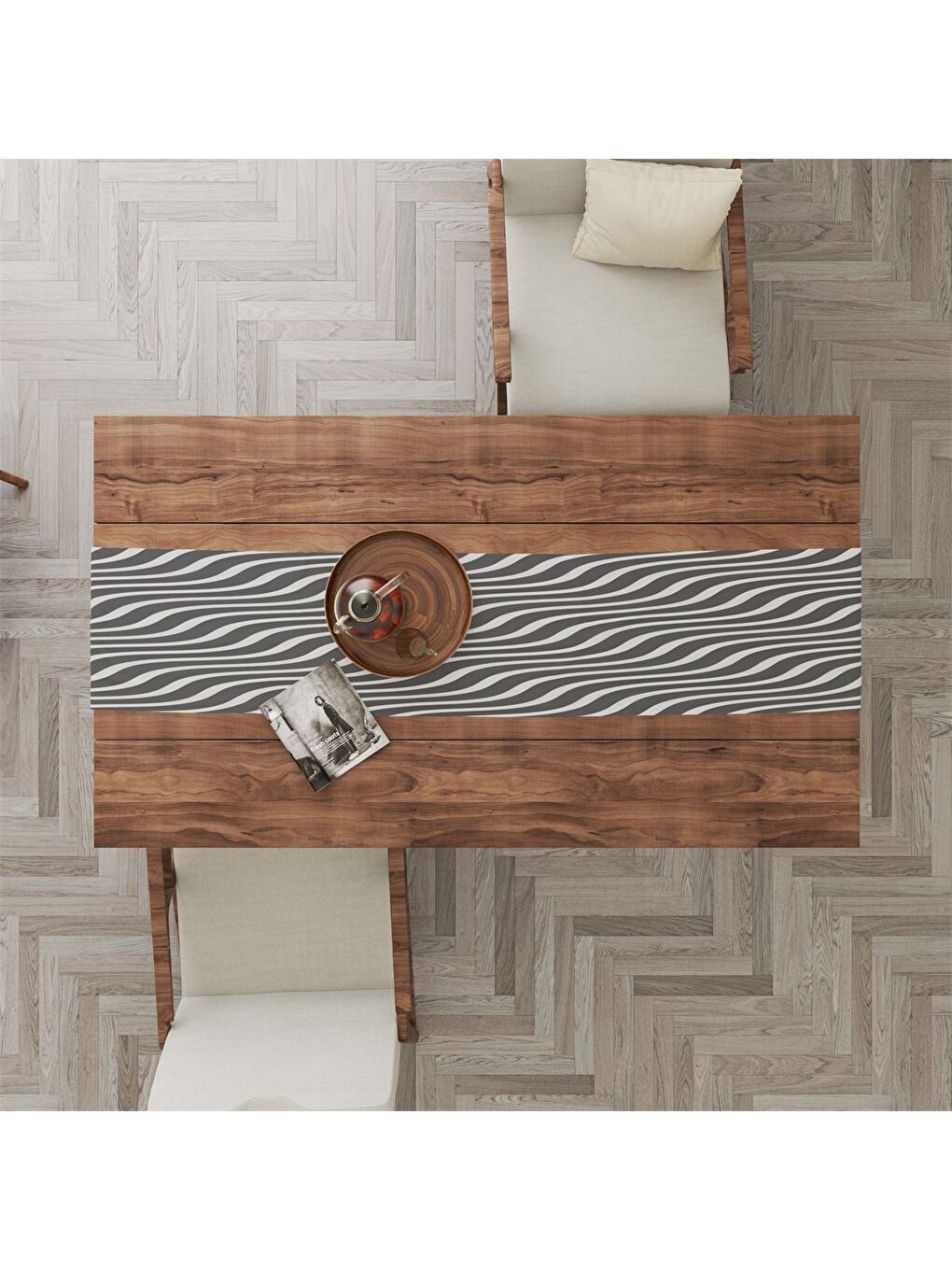 Karışık Desenli Runner 45x140 cm-1