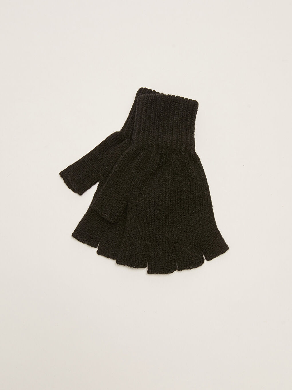 قفازات تريكو بدون أصابع للرجال