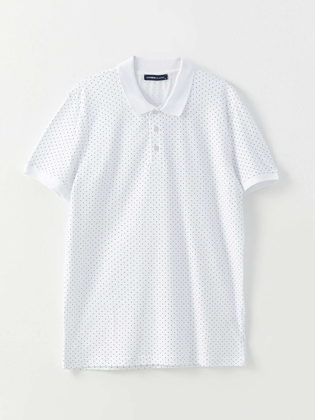 Tricou Polo Guler Înalt Mânecă Scurtă Bumbac Pentru Bărbați-5