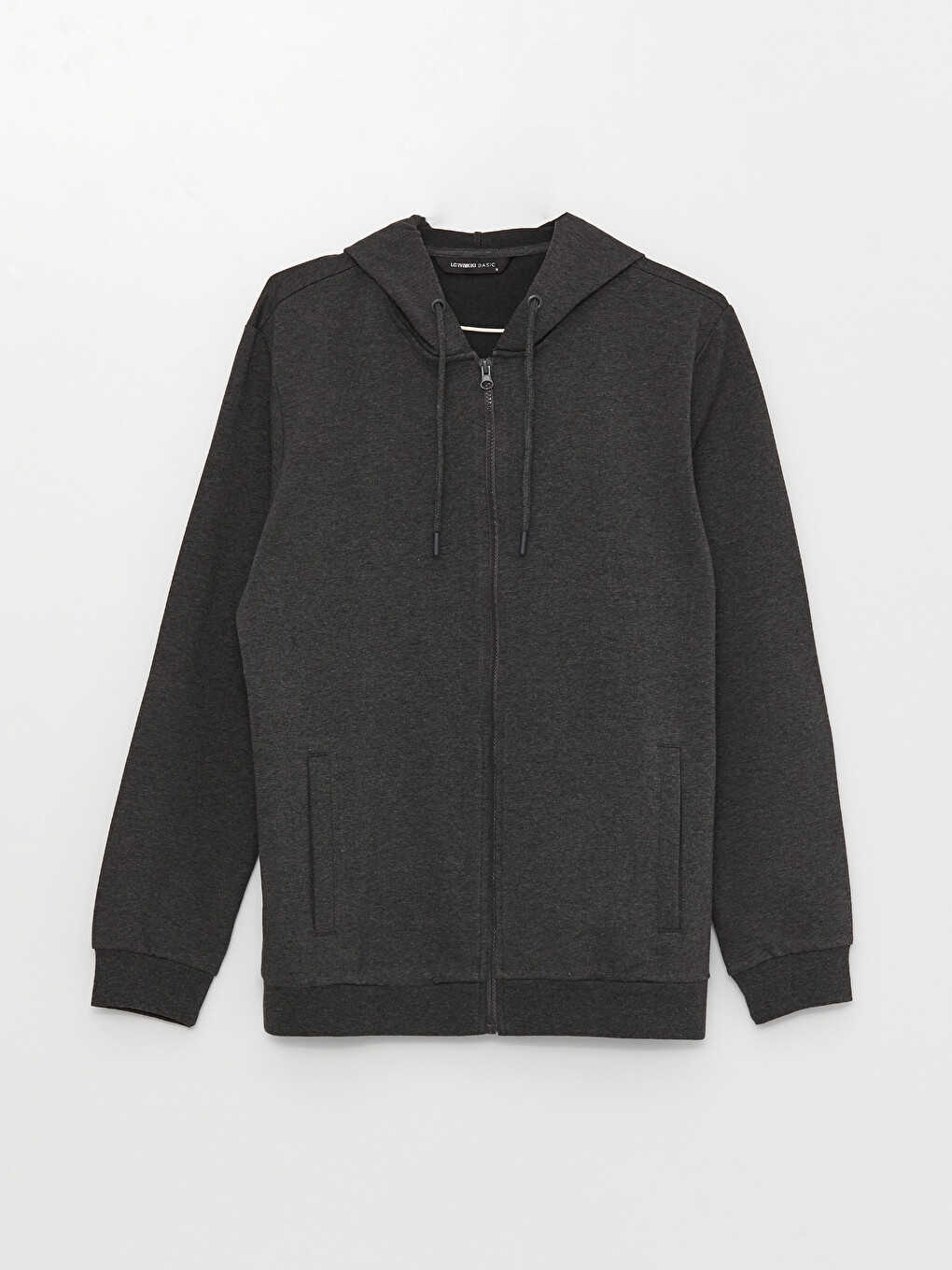 Hooded Long Sleeve Men's Zip-up Sweatshirt-5