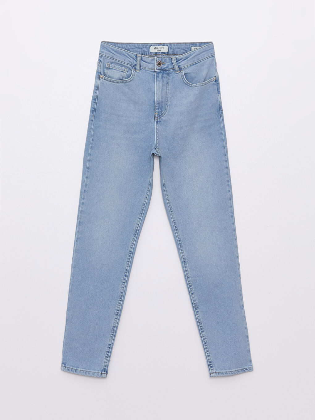 Women High Waist Slim Fit Jeans-5