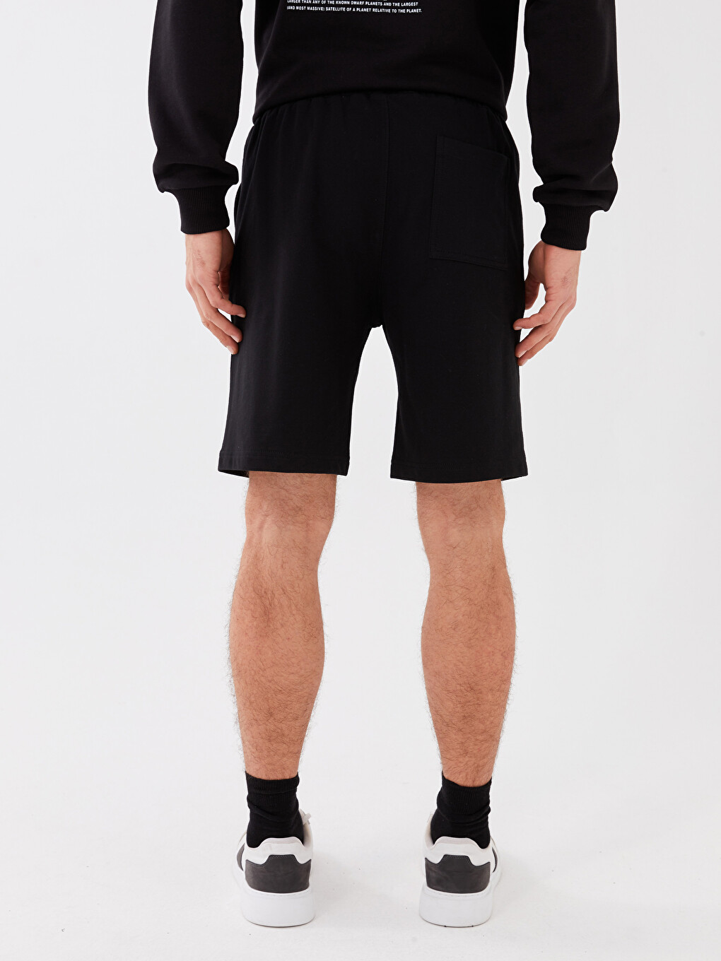 Standard Fit Men's Shorts With Waist Tie Detail-4