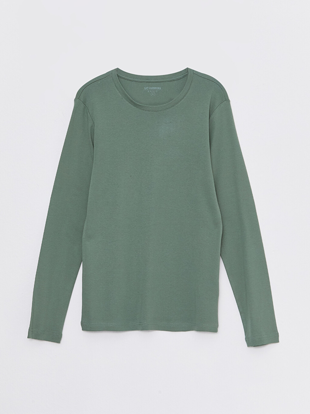 Crew Neck Long Sleeve Jersey Men's T-shirt-5