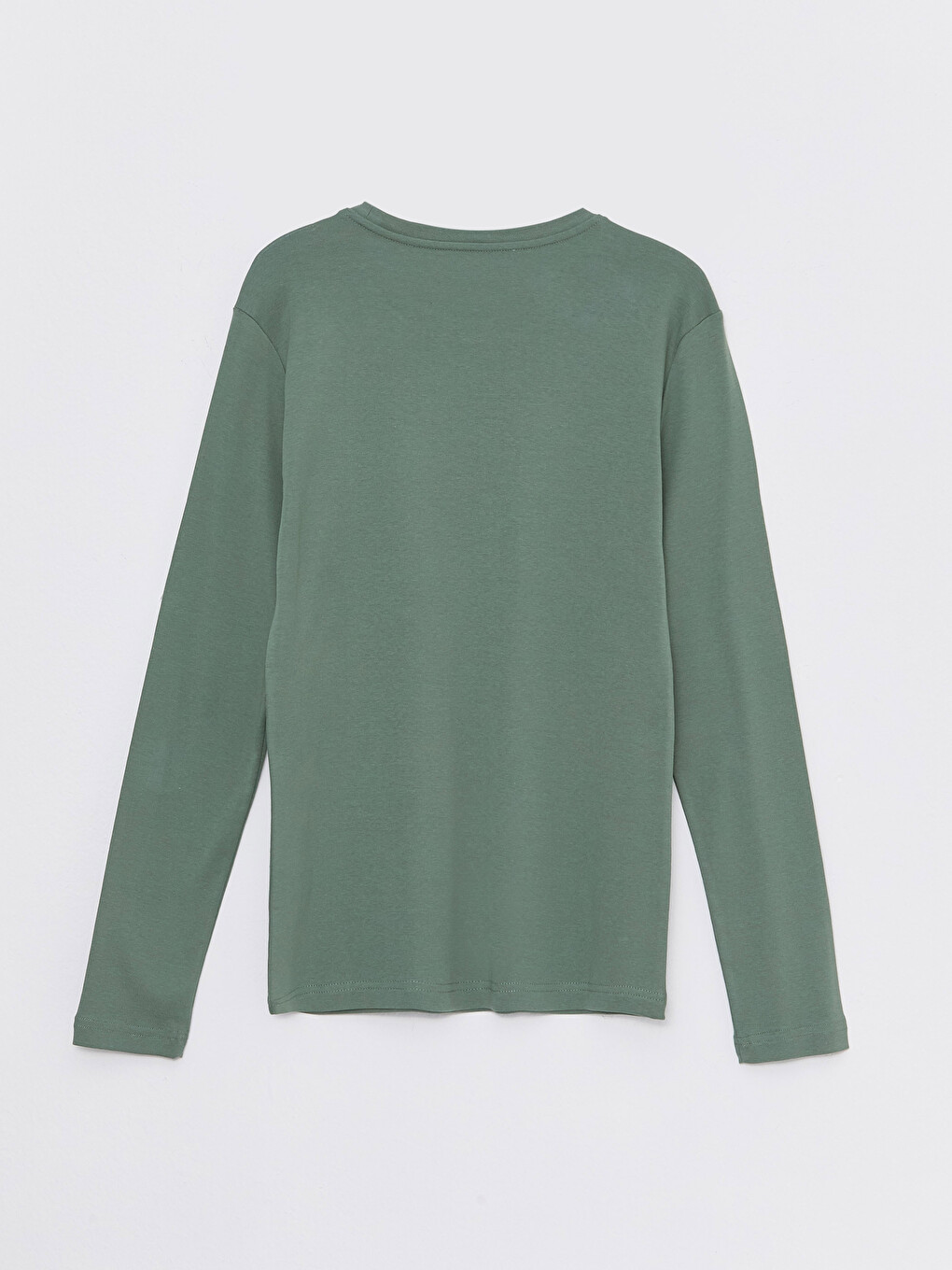 Crew Neck Long Sleeve Jersey Men's T-shirt-6
