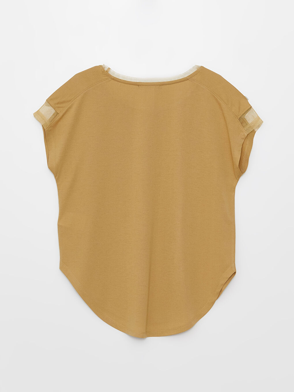 Crew Neck Plain Short Sleeve Women's T-Shirt-4