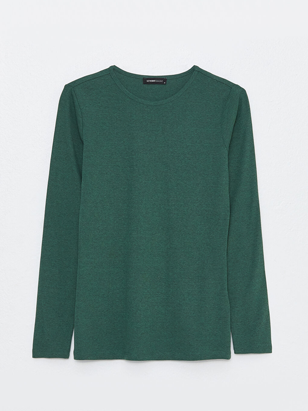 Yeşil Bisiklet Yaka Kadın Bodysuit-5