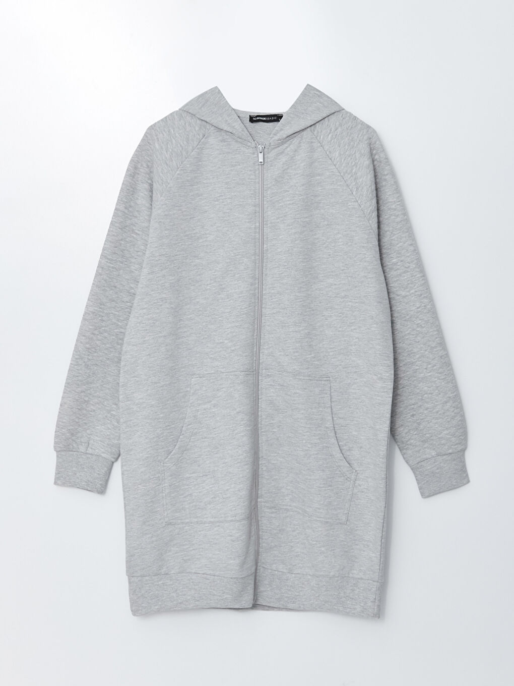 Hooded Plain Long Sleeve Women's Sports Cardigan-5