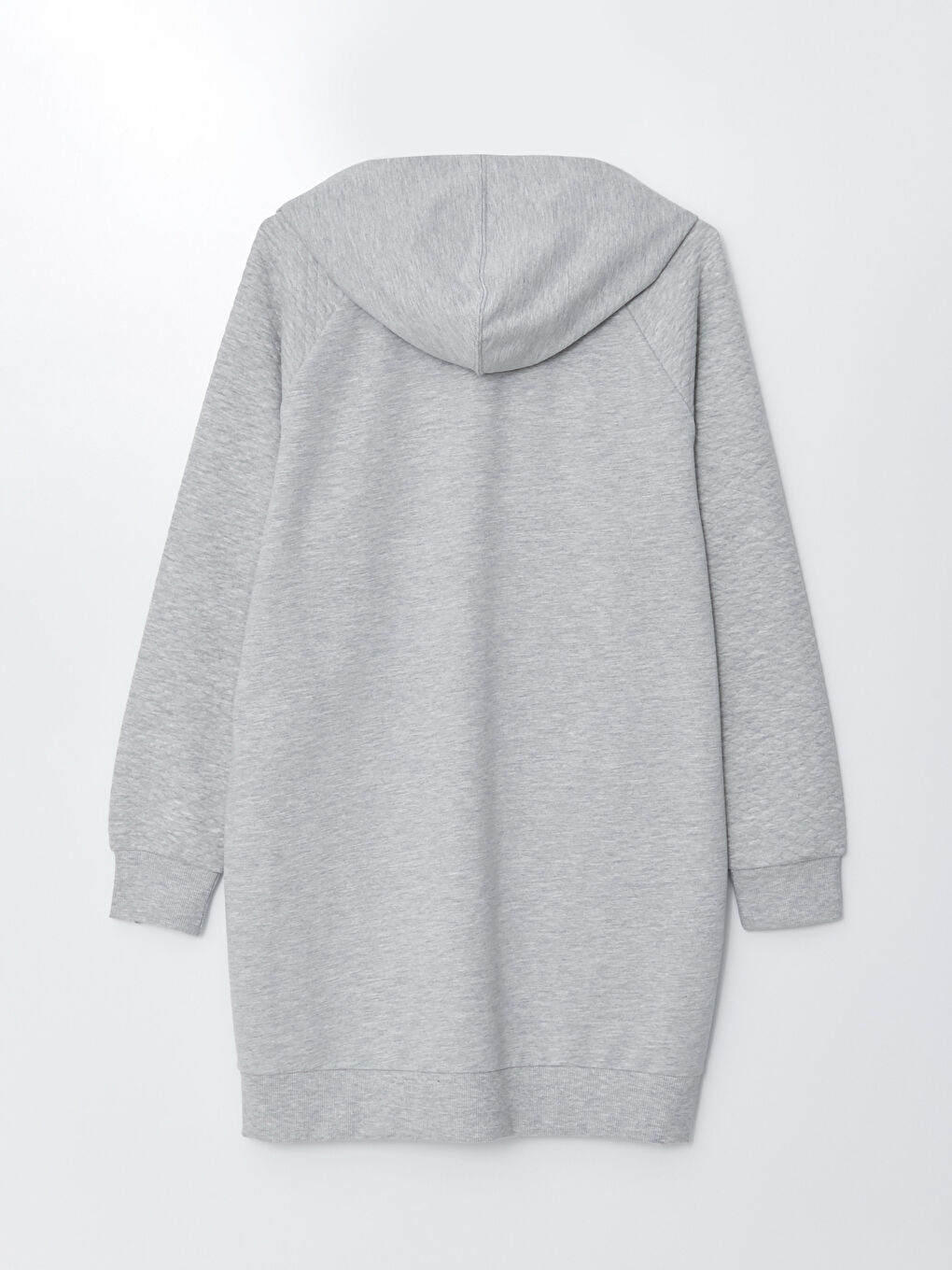 Hooded Plain Long Sleeve Women's Sports Cardigan-6