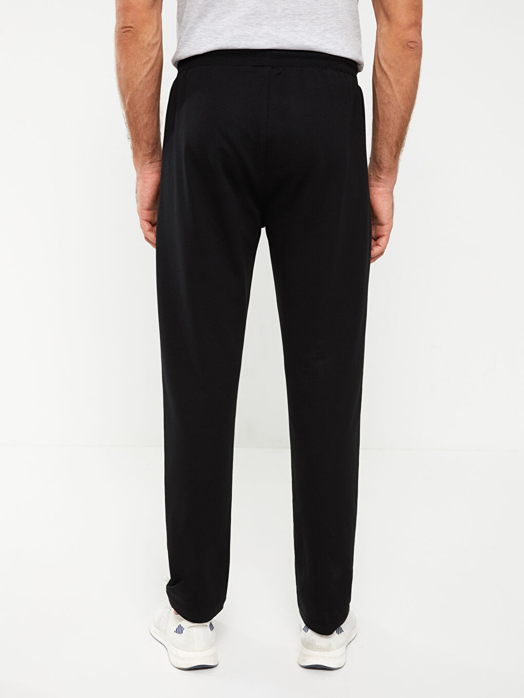 Siyah Standart Kalıp Erkek Eşofman Altı-12