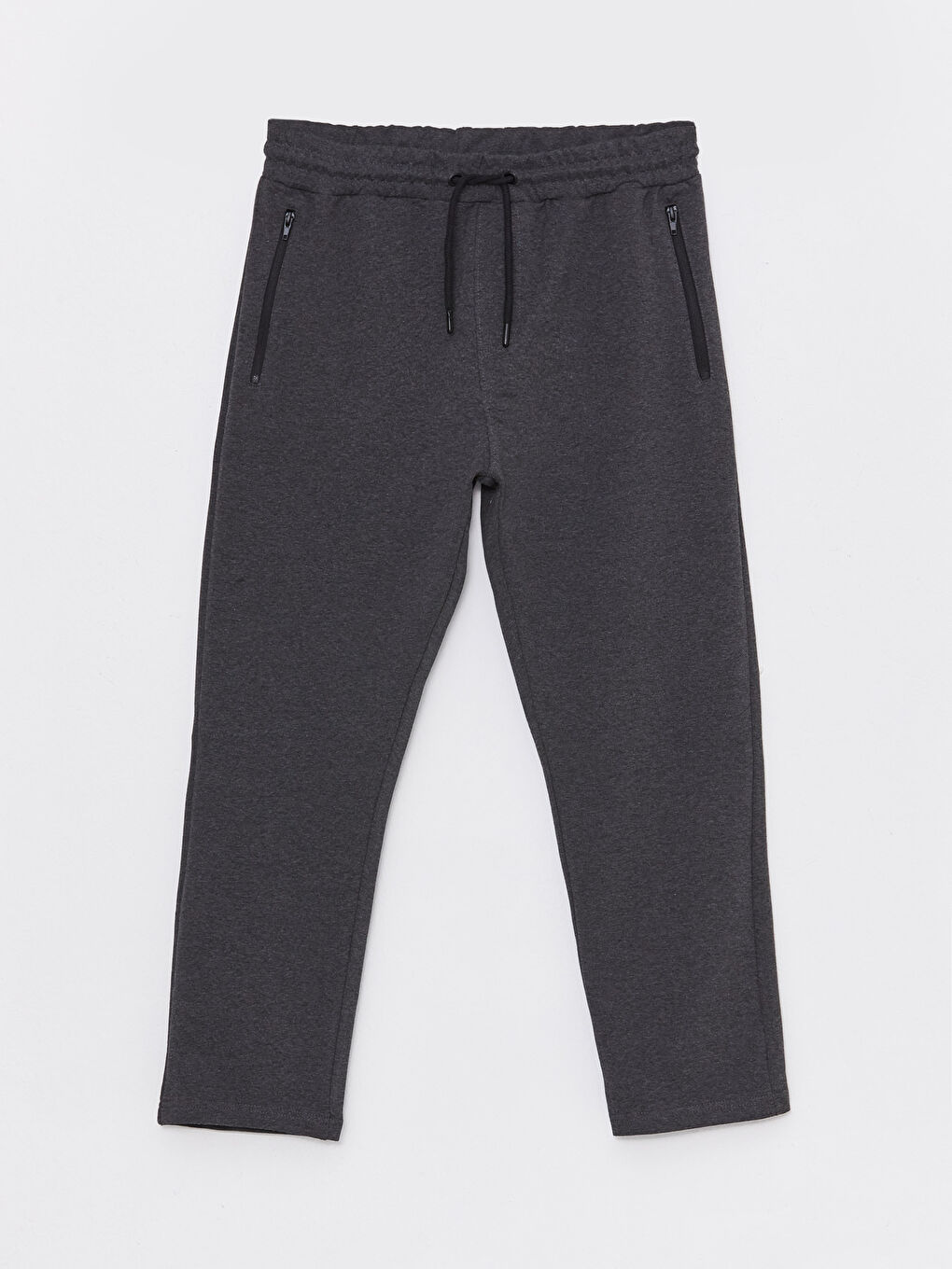 Antrasit Standart Kalıp Erkek Eşofman Altı-5