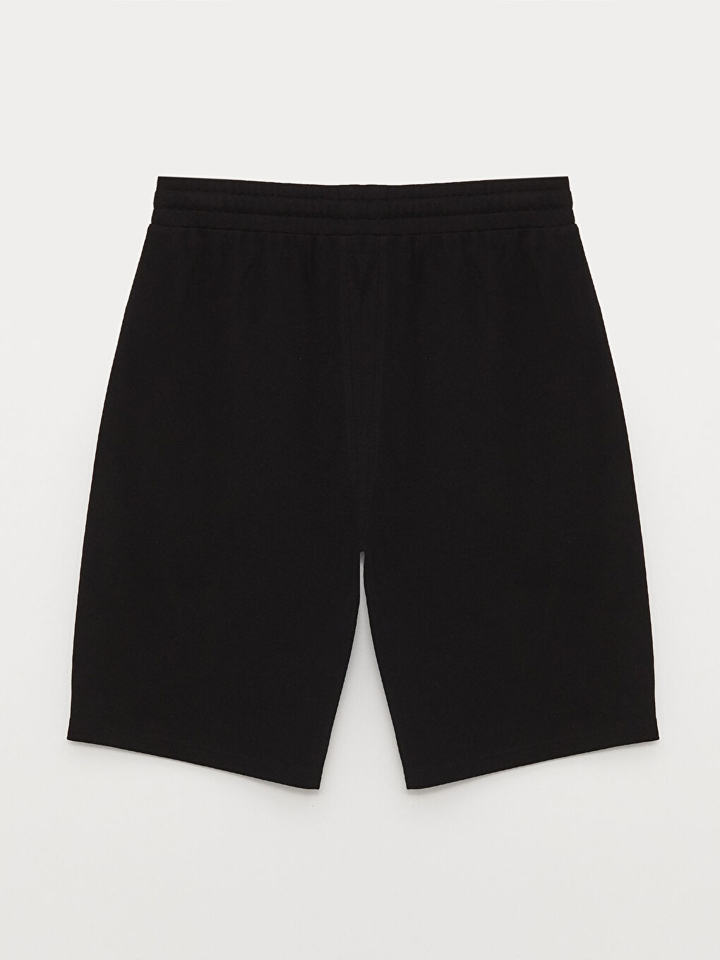Siyah Standart Kalıp Beli Lastikli Erkek Şort-5