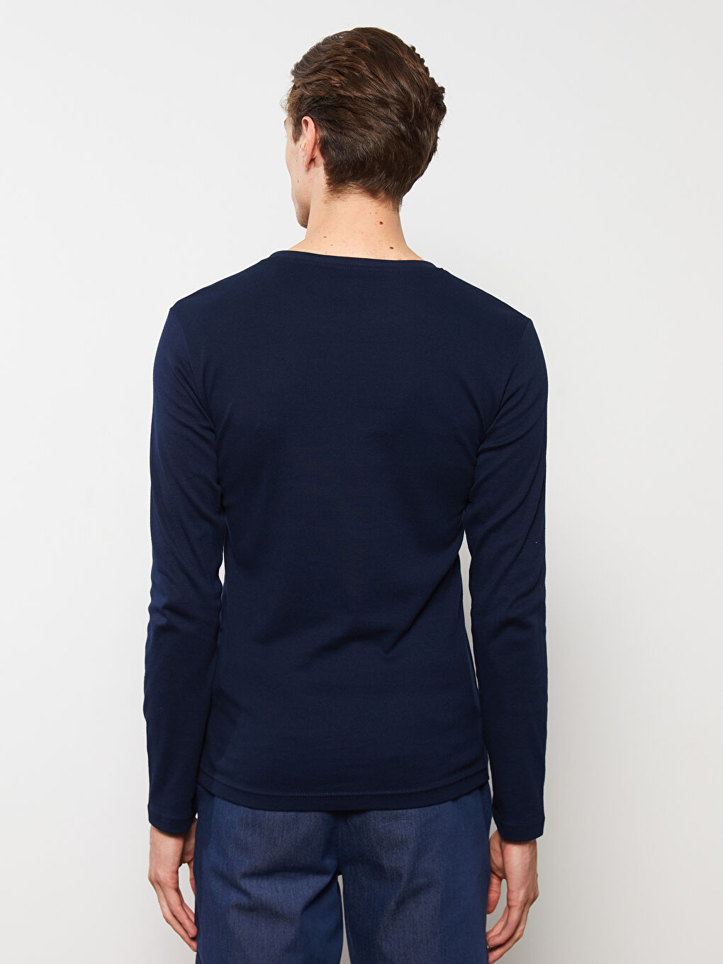 LCWAIKIKI Basic T-shirt à manches longues en jersey à col rond pour Hommes -S30083Z8-DWP
