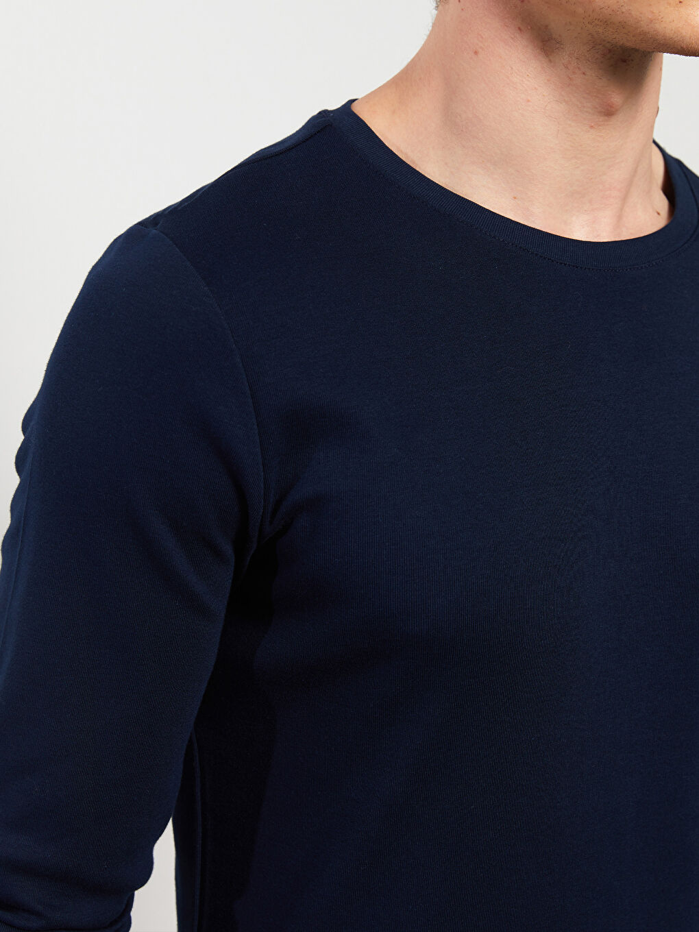 LCWAIKIKI Basic T-shirt à manches longues en jersey à col rond pour Hommes -S30083Z8-DWP