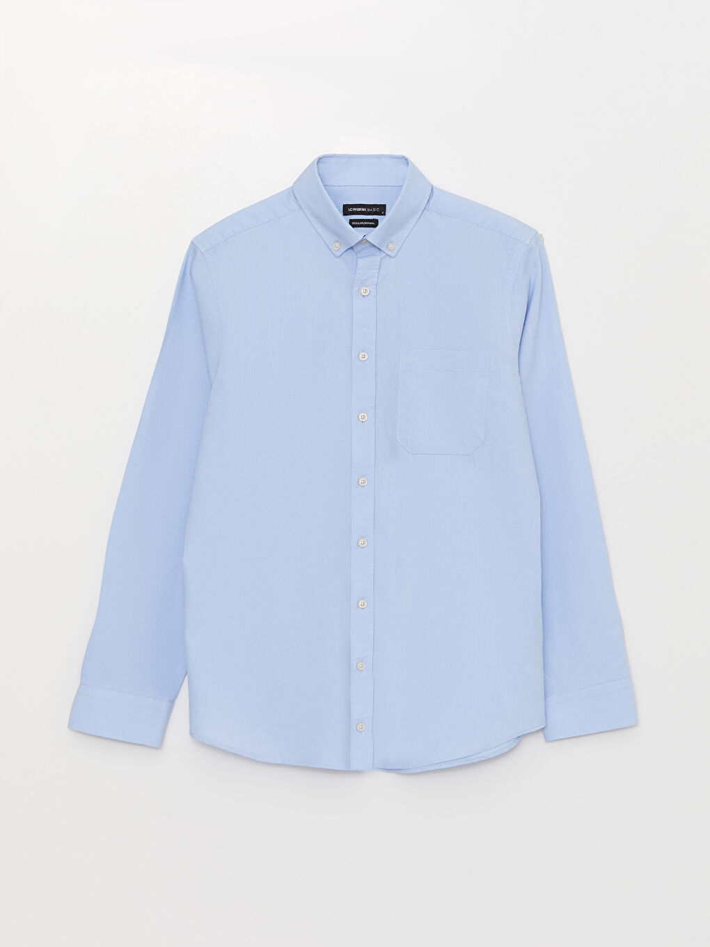 Regular Fit Long Sleeve Oxford Men's Shirt -S30085Z8-CU5