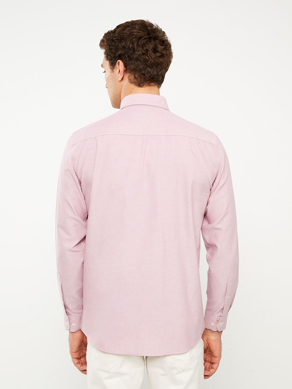 LCWAIKIKI Basic Chemise Oxford à Manches Longues pour Hommes Coupe Régulière -S30085Z8-SPR