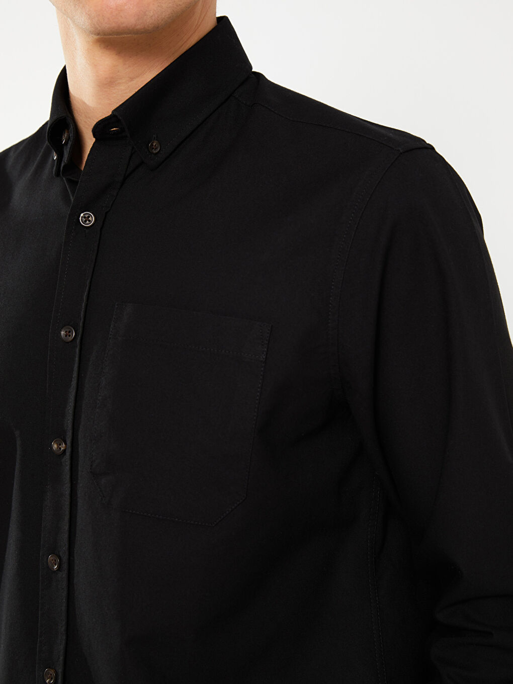 LCWAIKIKI Basic Regular Fit Long Sleeve Oxford Men's Shirt -S30085Z8-RQL