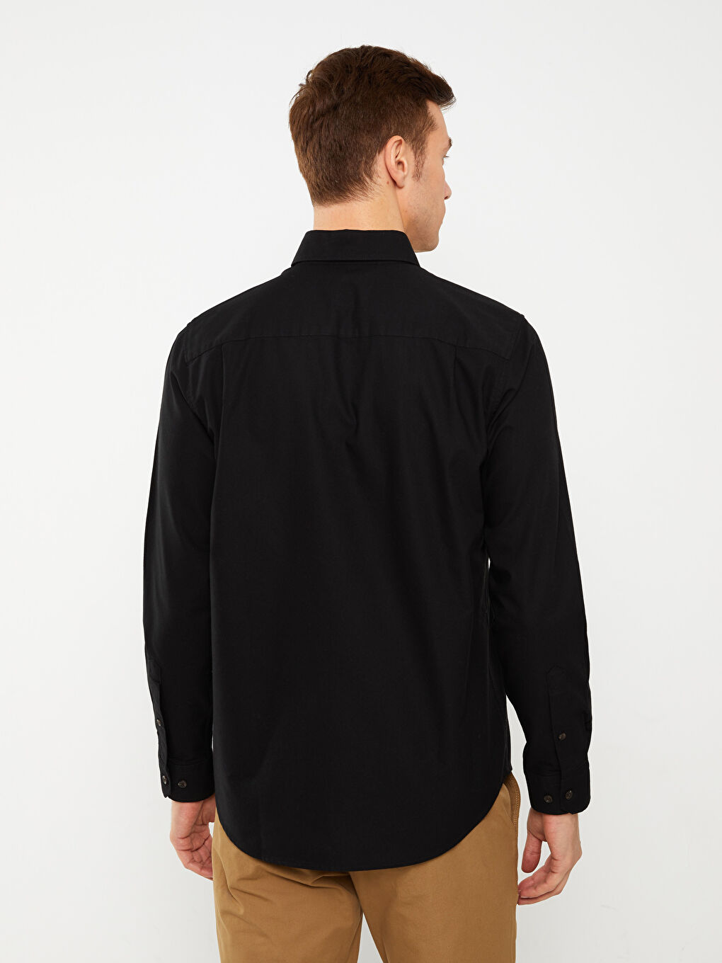 LCWAIKIKI Basic Regular Fit Long Sleeve Oxford Men's Shirt -S30085Z8-RQL