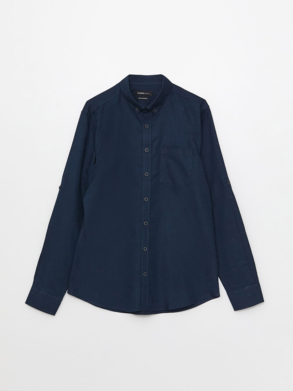 Košulja za muškarce Regular Fit, dugih rukava, od mešavine lana -S30086Z8-S48