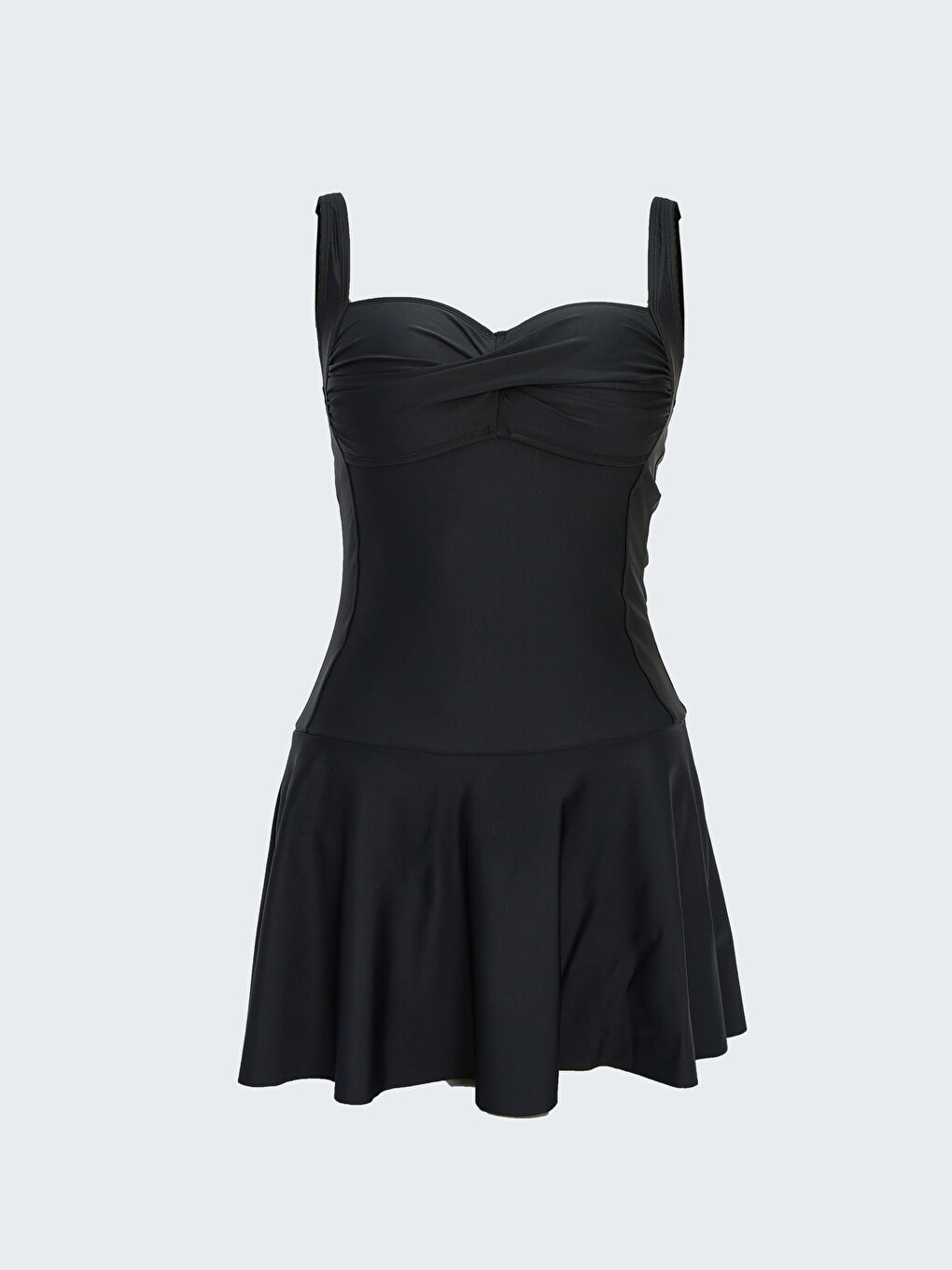 Sweetheart Neck Plain Strappy Women's Swimsuit -S30093Z8-CVL