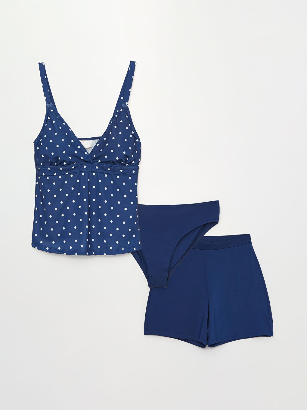 V-Neck Polka Dot Suspended Women's Swimming Suit -S30099Z8-LSJ