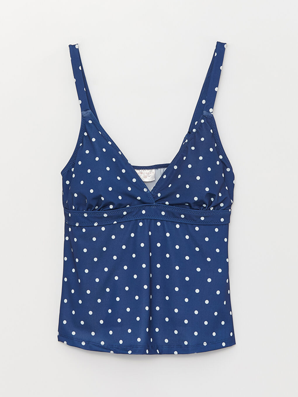 V-Neck Polka Dot Suspended Women's Swimming Suit -S30099Z8-LSJ