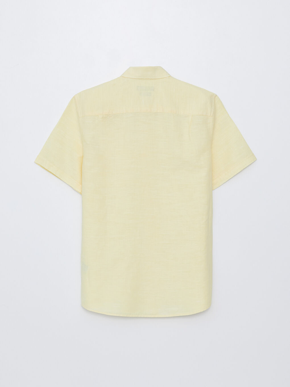 قميص رجالي كم قصير بقماش خليط كتان بقصة عادية-6