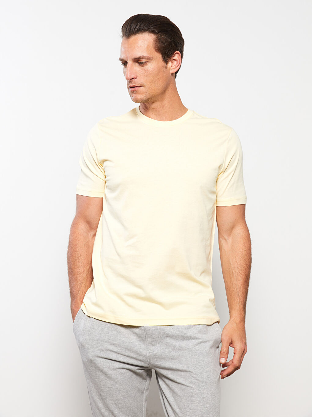 Crew Neck Jersey Men's T-Shirt-1
