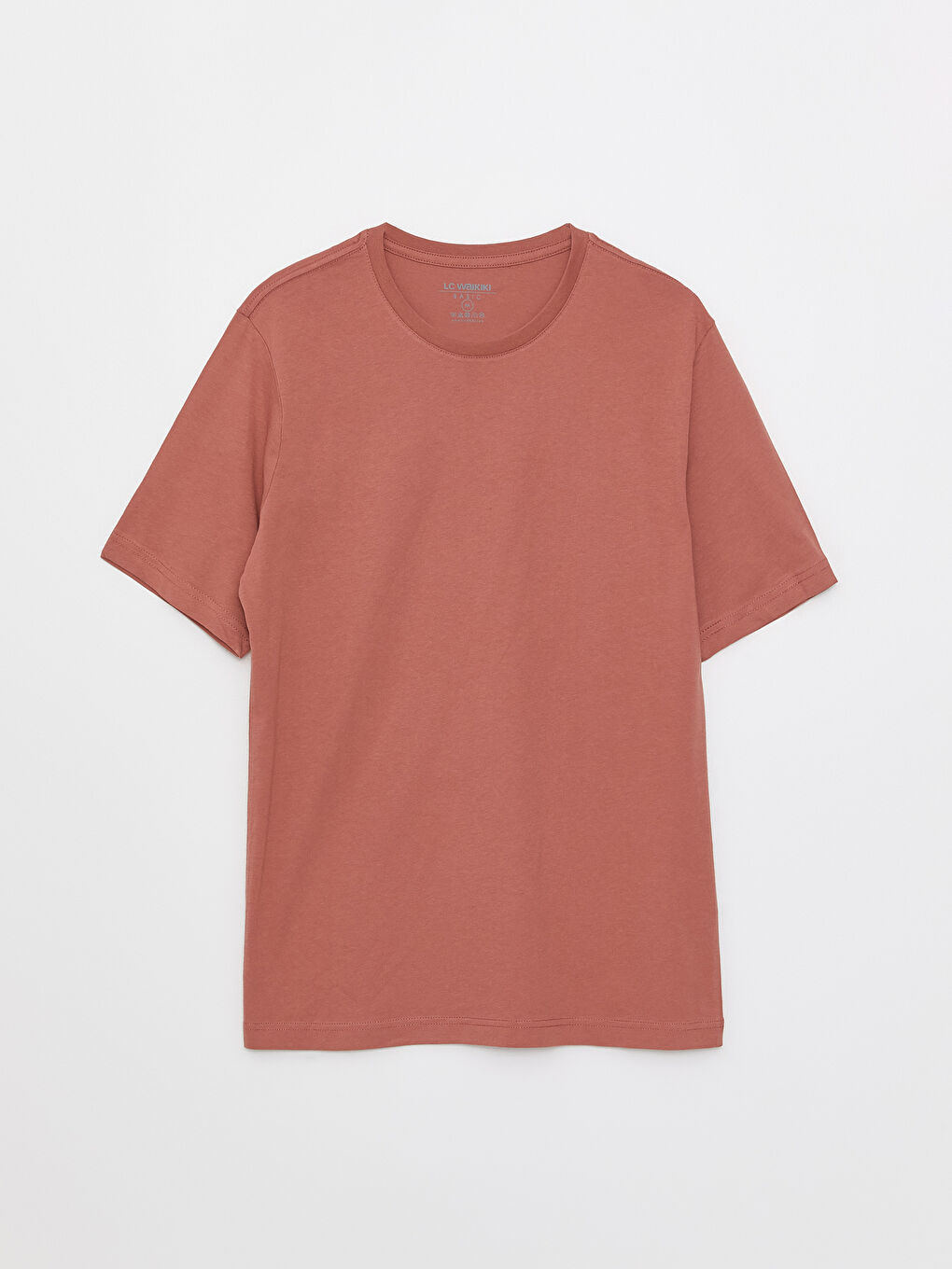 Tricou pentru Bărbați din Jerseu cu Guler Rotund-5