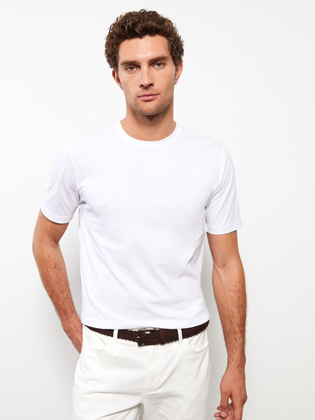 LCWAIKIKI Basic T-shirt pour Hommes en Jersey à Col Rond-1