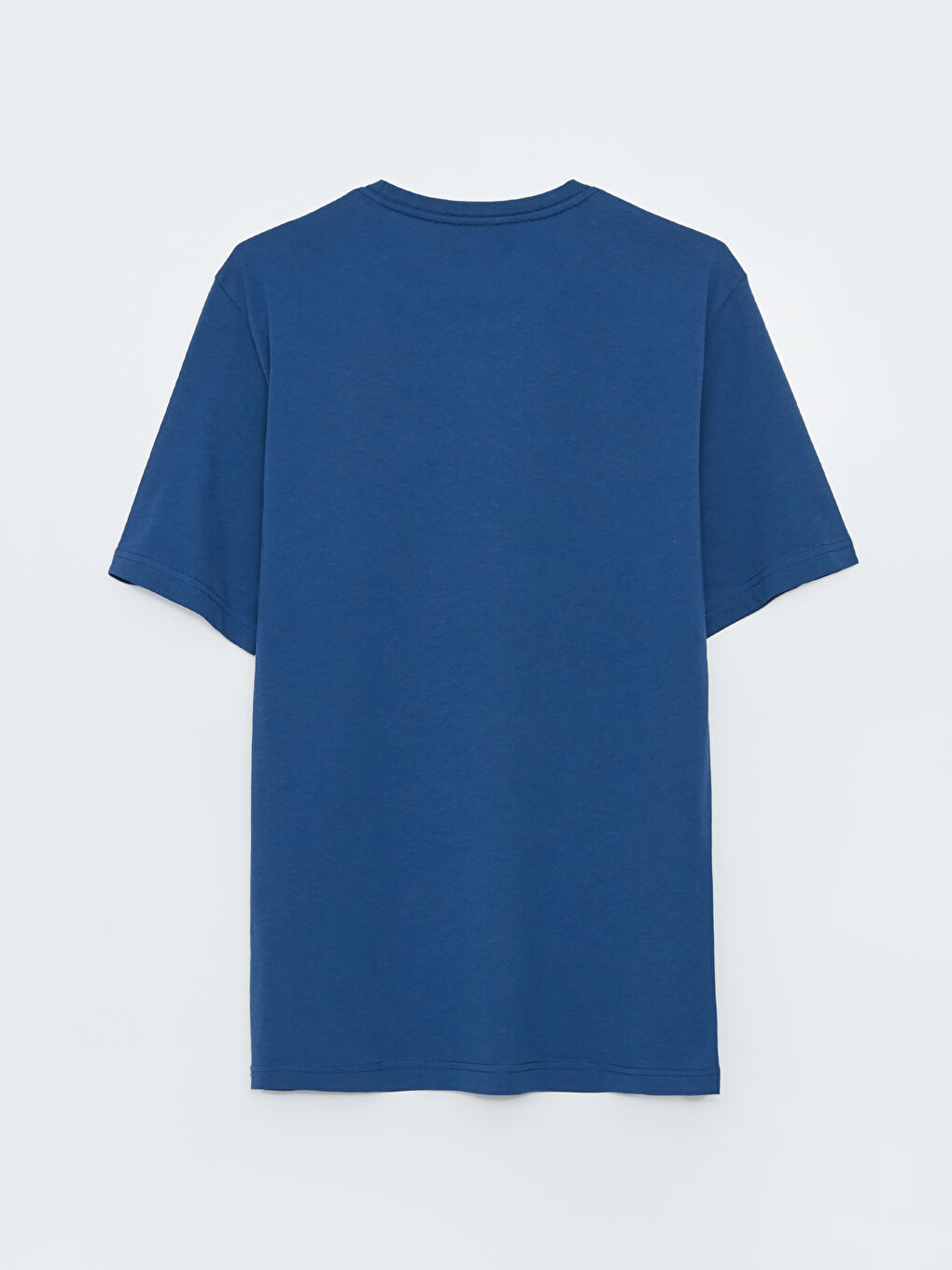 İndigo Bisiklet Yaka Penye Erkek Tişört-6