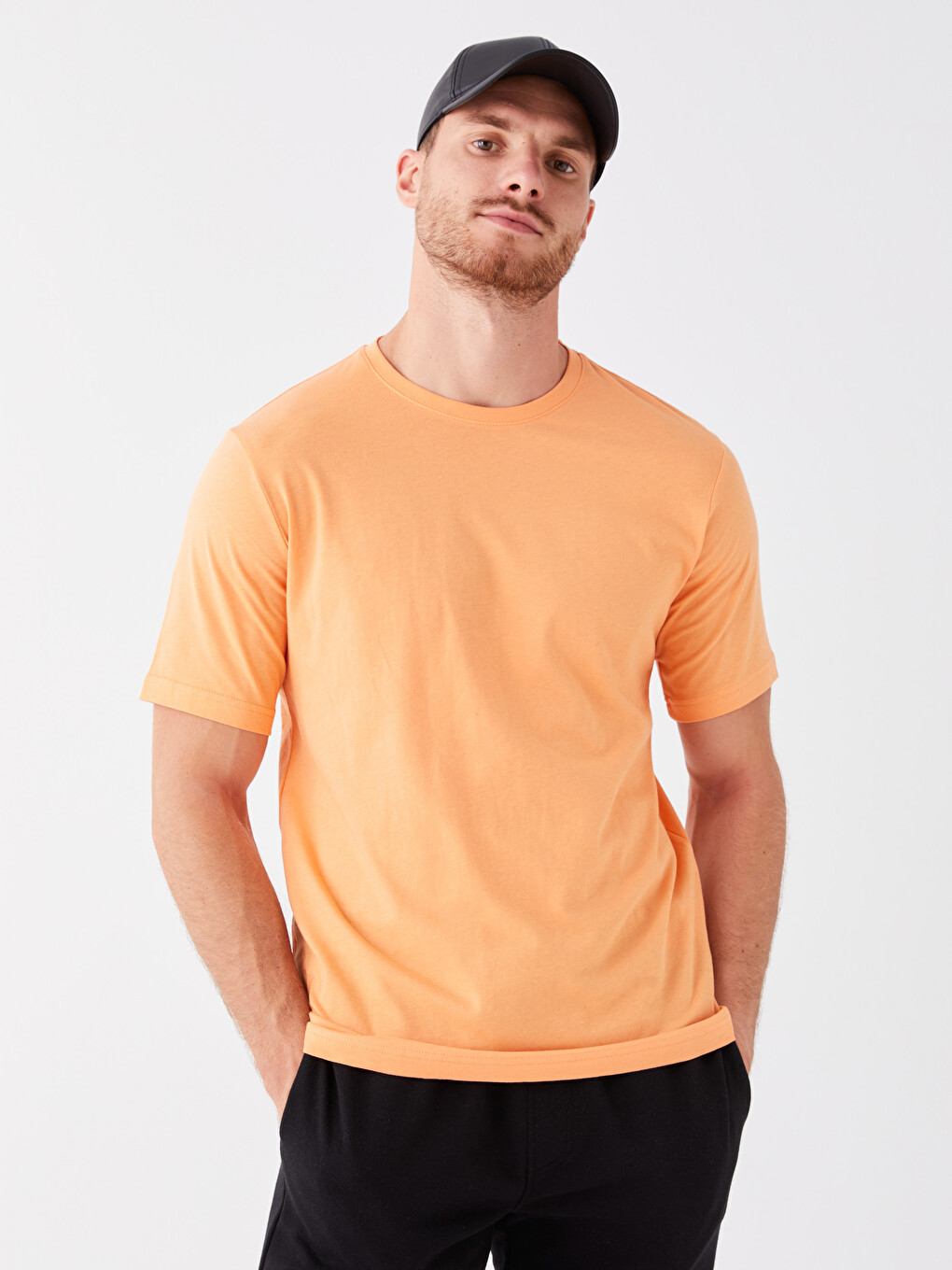 T-shirt Penje Me Jakë Të Rrumbullakët Për Burra-1