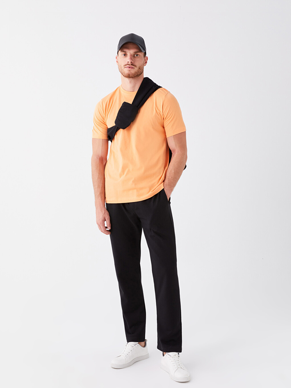 T-shirt Penje Me Jakë Të Rrumbullakët Për Burra-2