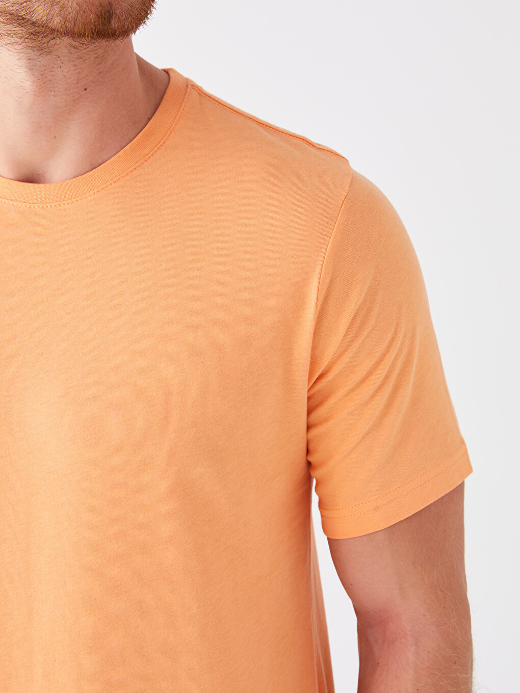 T-shirt Penje Me Jakë Të Rrumbullakët Për Burra-3