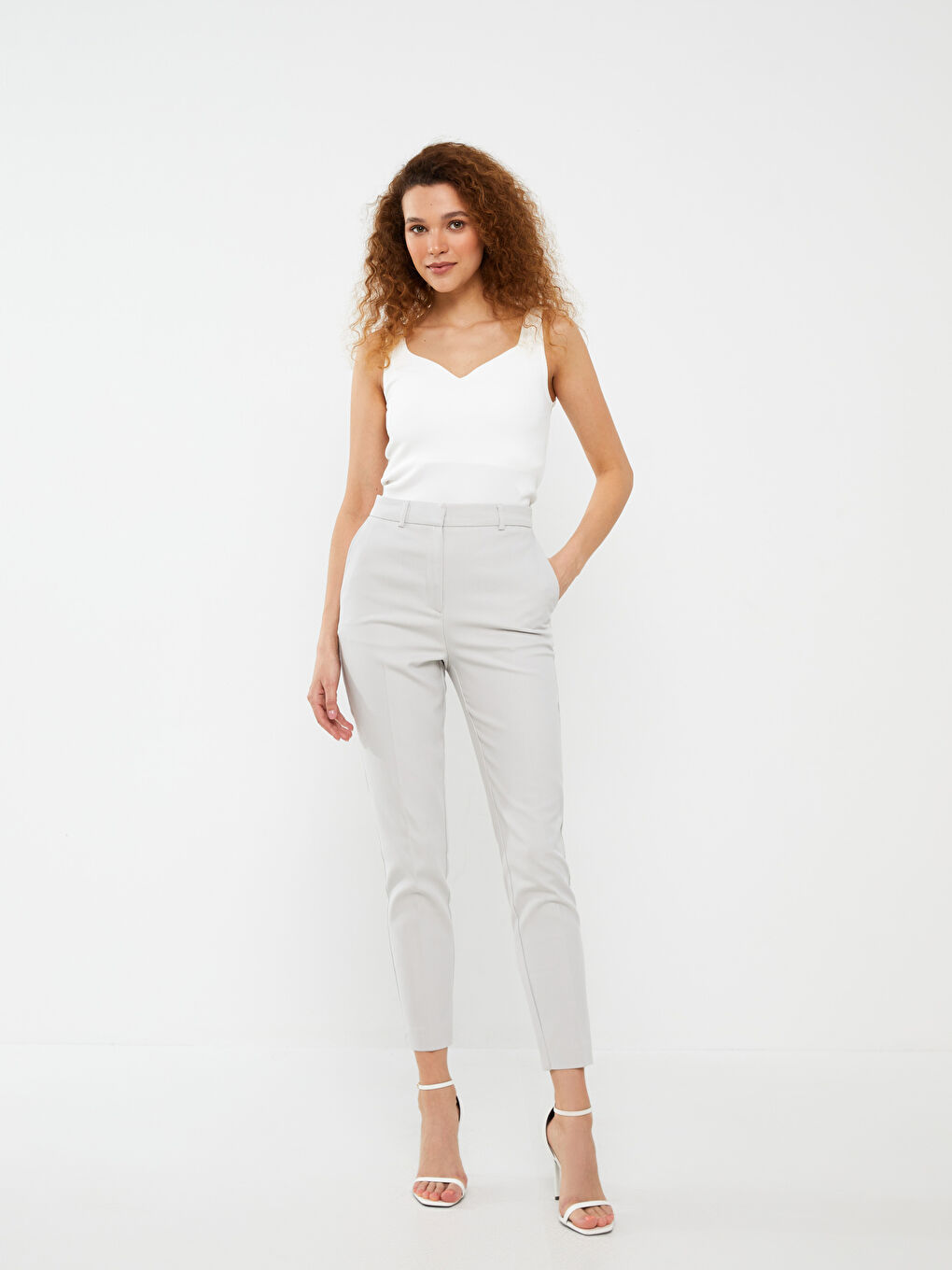 Pantaloni Tigareta Simpli pentru Femei