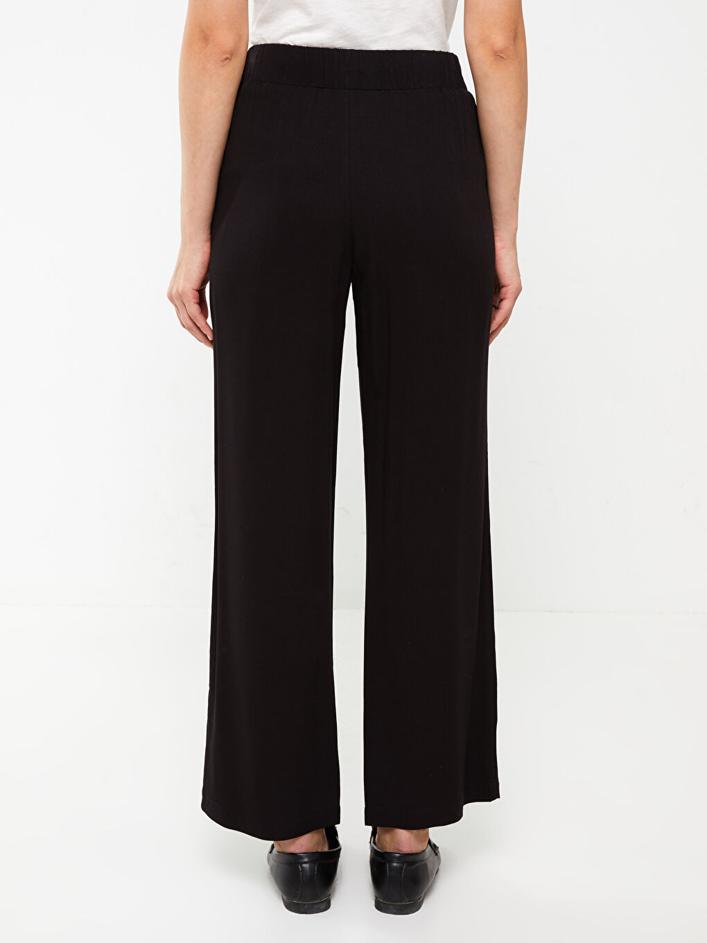 LC Waikiki Široke Jednostavne Keper Ženske Pantalone -S30138Z8-CVL