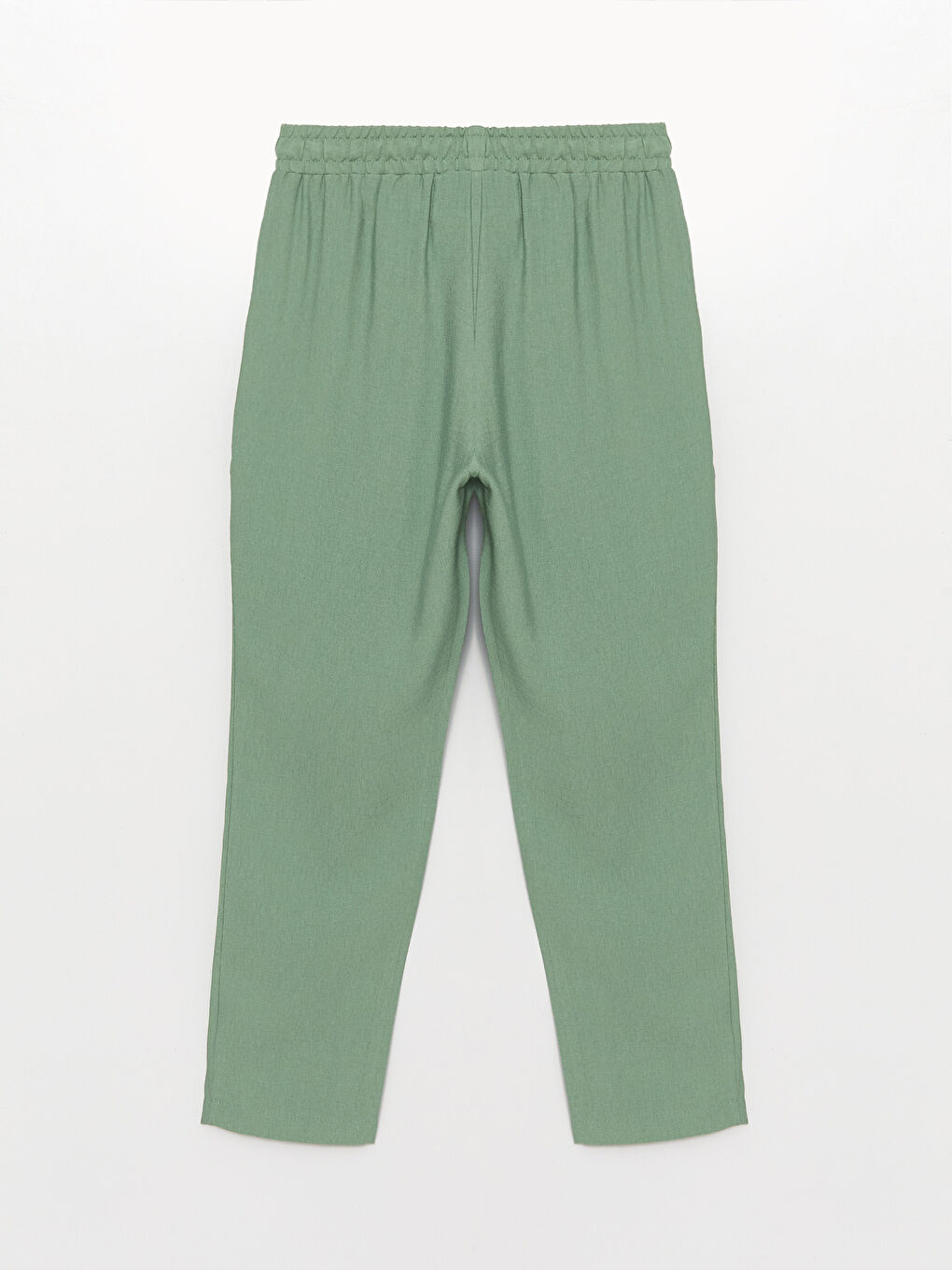 Elastic Waist Carrot Fit Women's Trousers-5