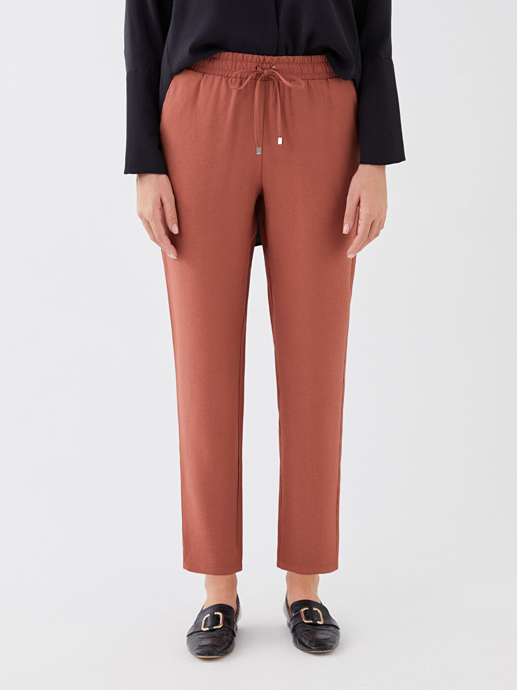 بنطلون كاروت فيت بخصر مرن للسيدات-3