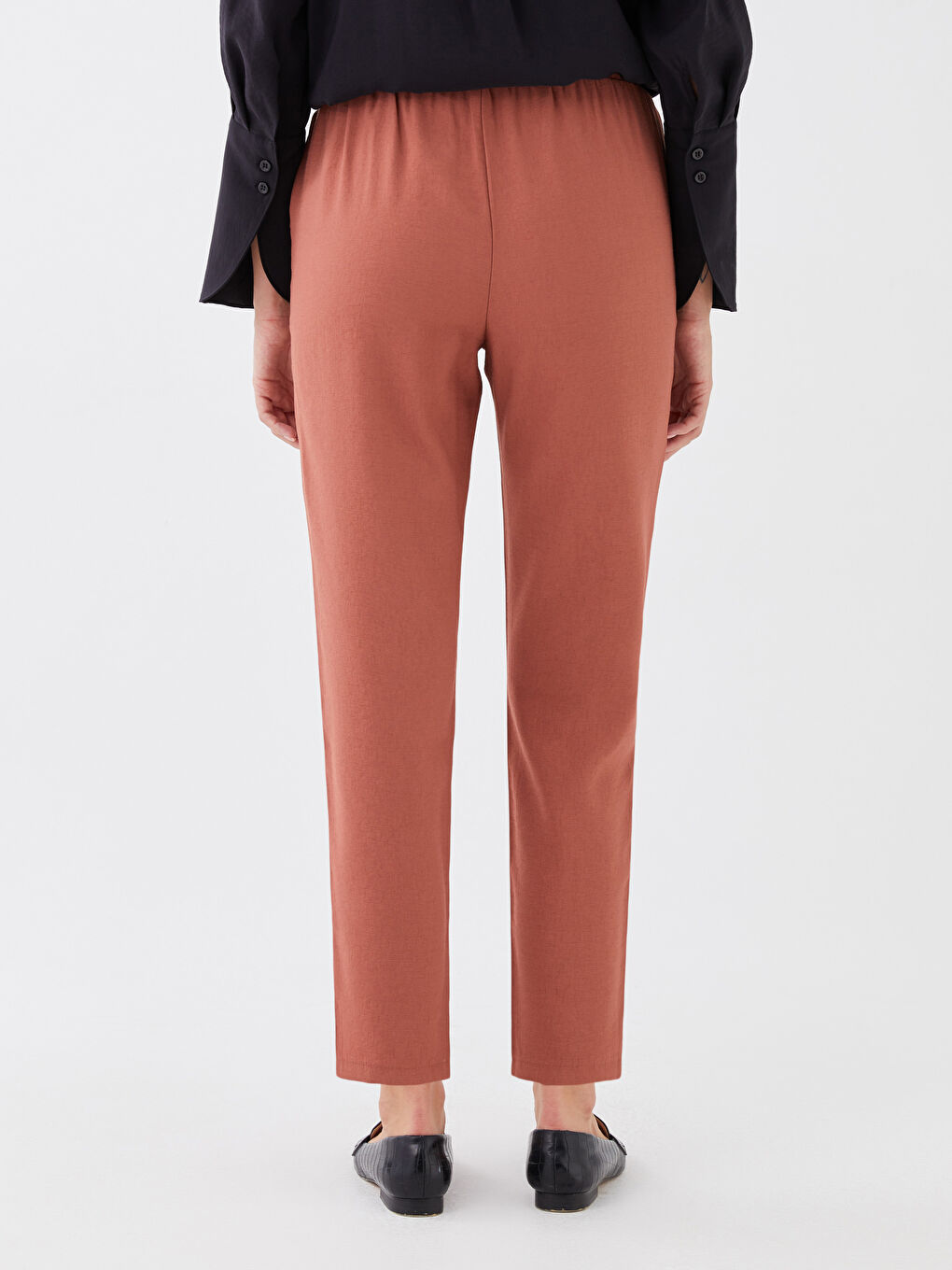 بنطلون كاروت فيت بخصر مرن للسيدات-4