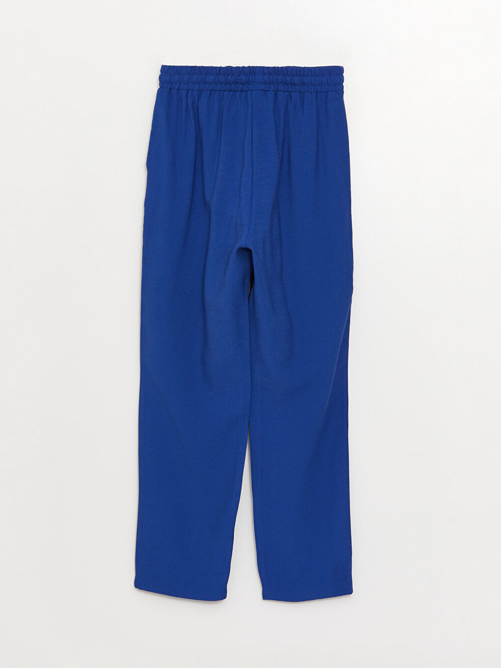 Lacivert Beli Lastikli Havuç Kesim Kadın Pantolon-6