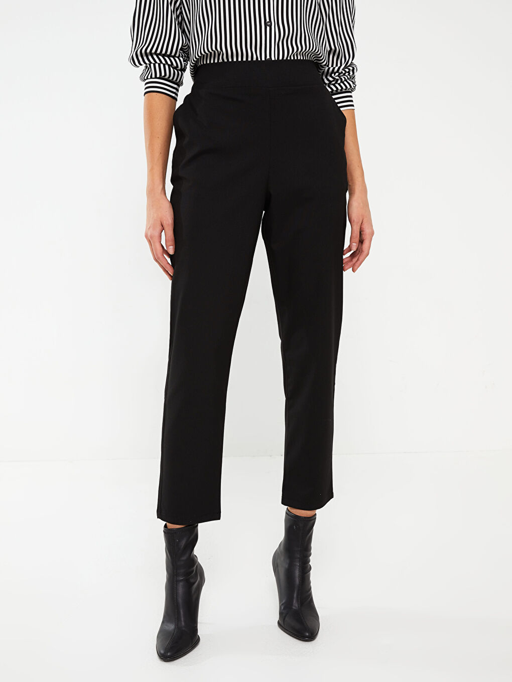 LC Waikiki Ženske Pantalone Šargarepa Kroja, Jednobojne -S30147Z8-CVL