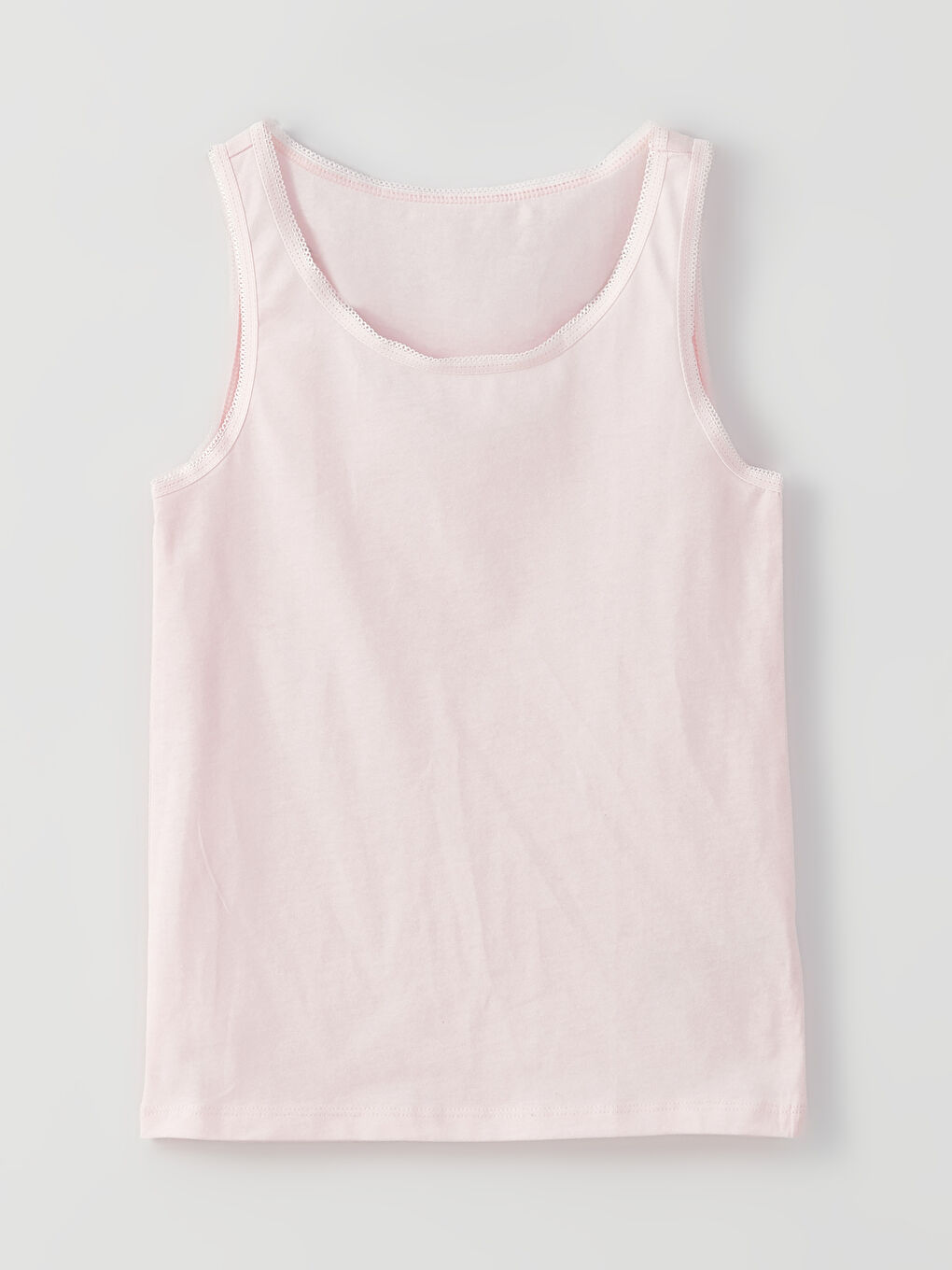 فيست أساسي بياقة دائرية للبنات - مجموعة من 2-1