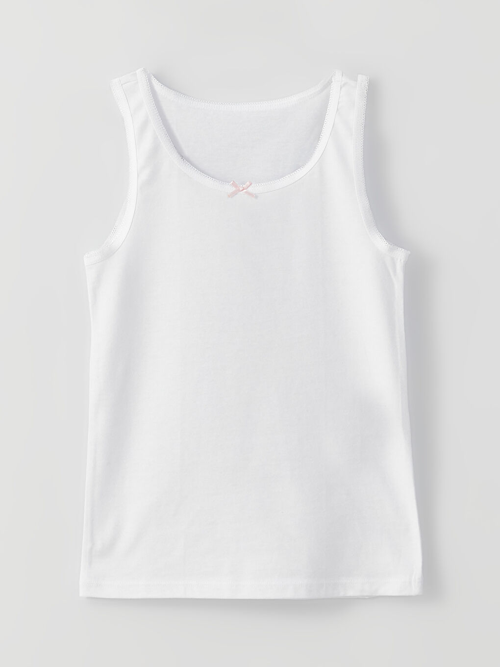 فيست أساسي بياقة دائرية للبنات - مجموعة من 2-2