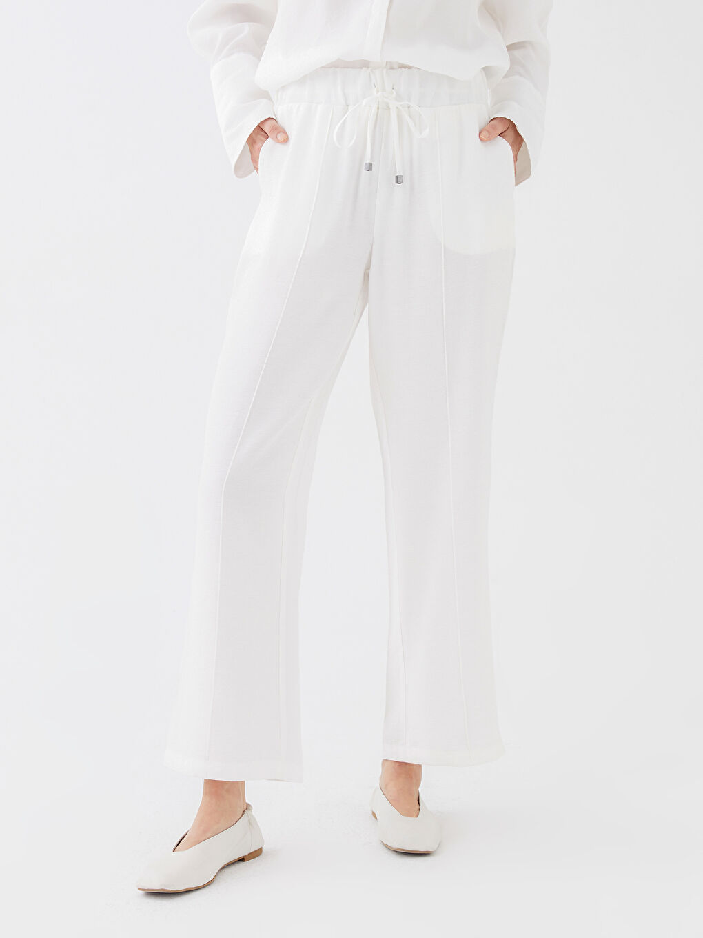 LC Waikiki Jednostavne ženske pantalone sa gumom na pojasu -S30172Z8-FDU