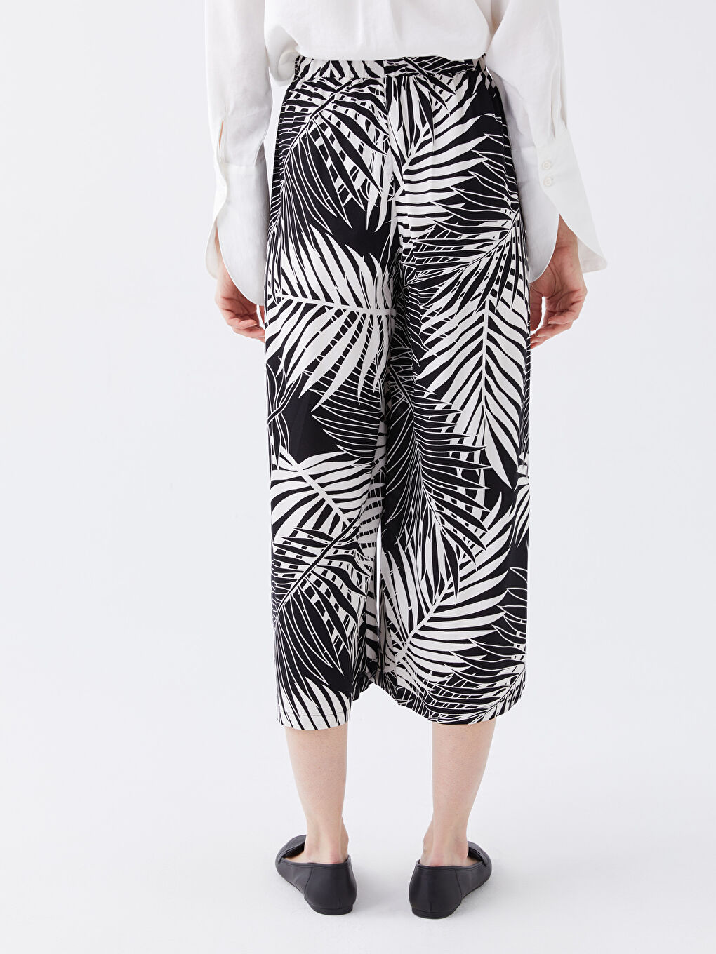 Women's Capri with Elastic Waist Pattern -S30176Z8-LRA