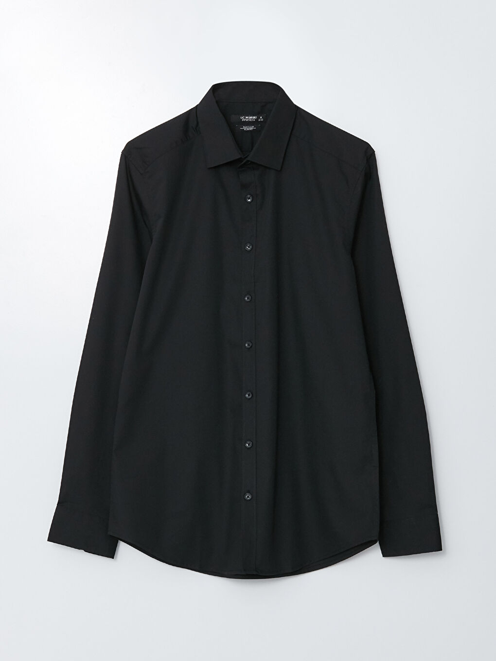 Slim Fit Long Sleeve Poplin Men's Shirt-5