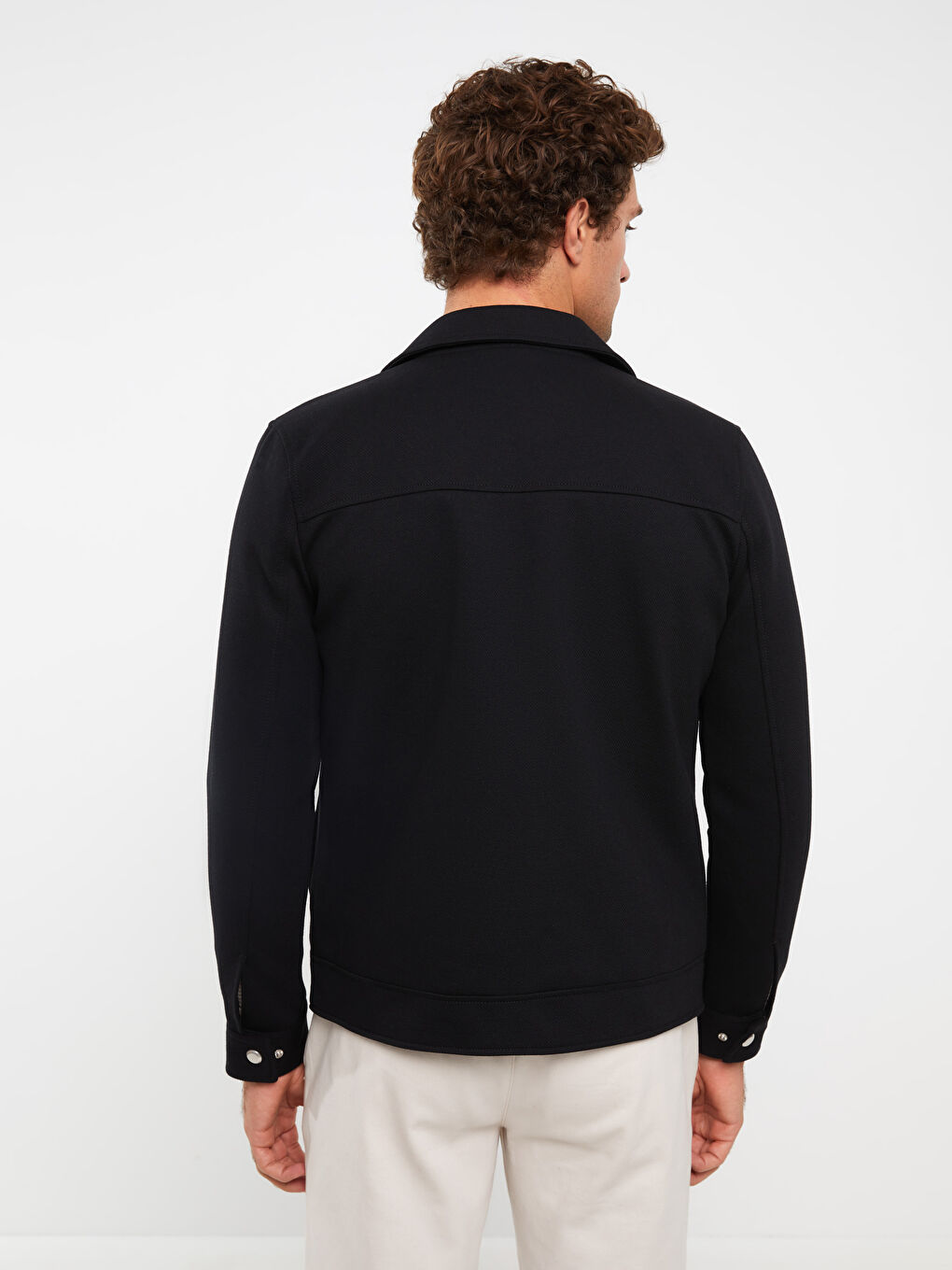 Slim Fit Collared Neck Men's Coat -S30198Z8-CVL